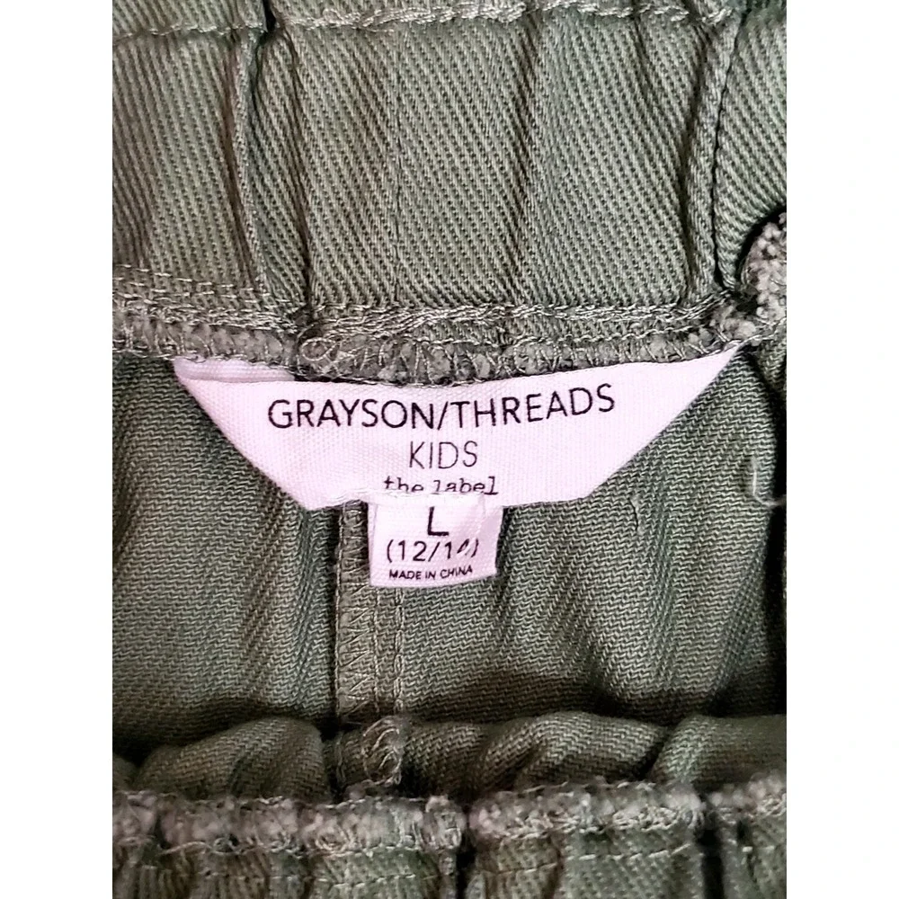 Grayson Threads Kids, The Label Big Girls Tie-Belt Cotton Twill Shorts L